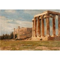 MACCO, GEORG (1863-1933), "Tempel bei Athen", um 1907,