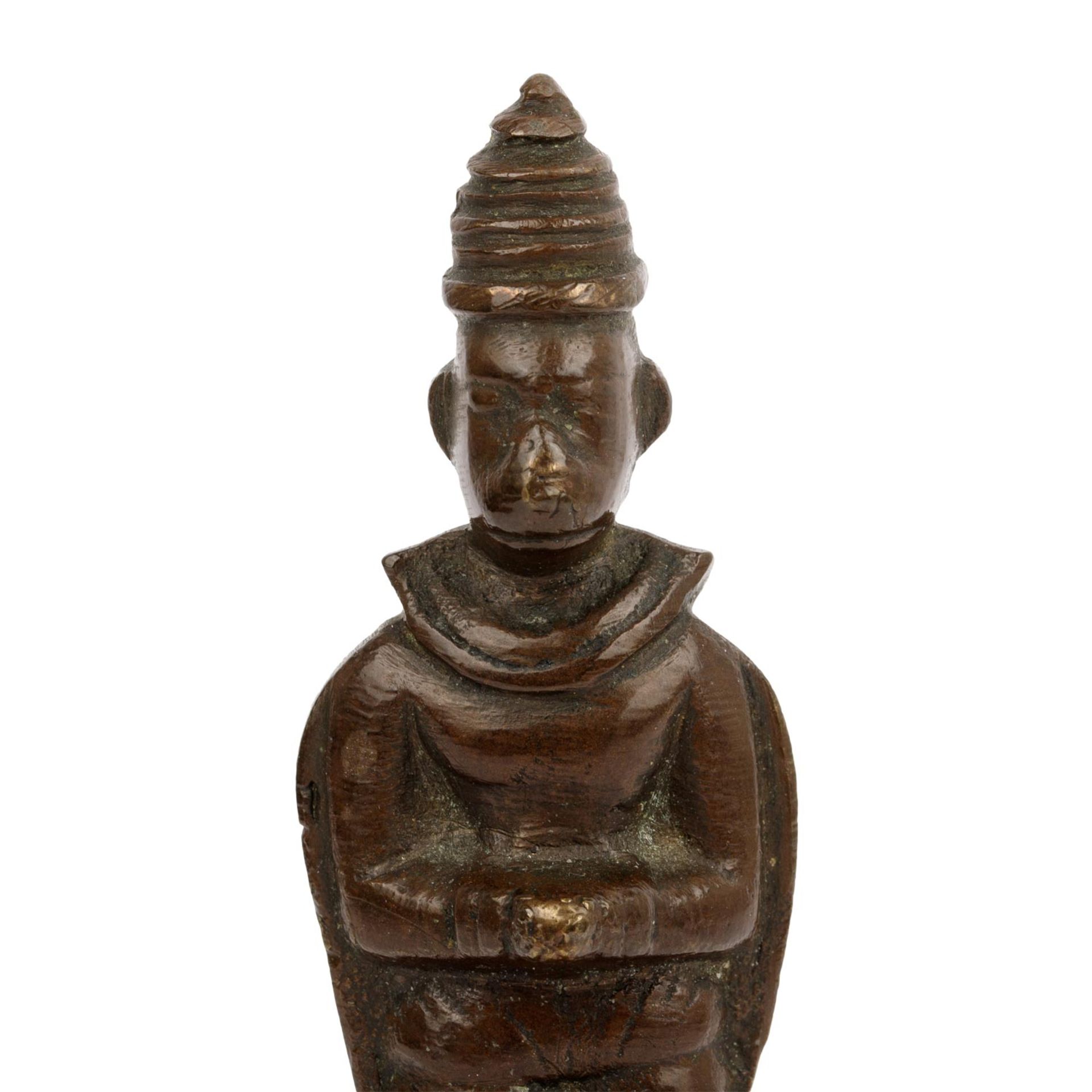 Ritualglocke im Khmer-Stil aus Bronze. KAMBODSCHA, 1. Hälfte 20. Jh. - Image 5 of 10