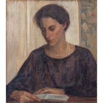 HOERNER, GRETA VON (1880 –1945), "Portät einer lesenden Frau",