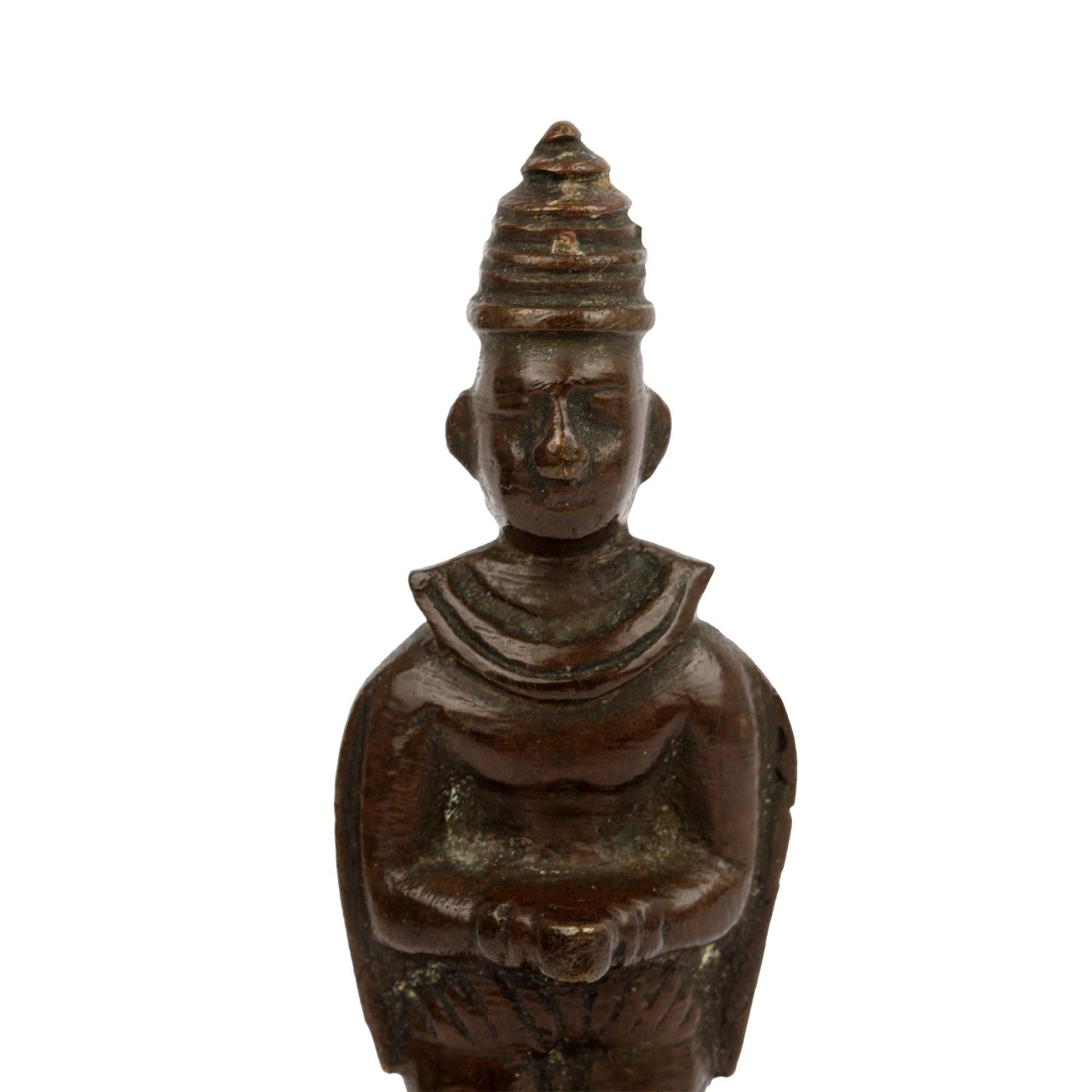 Ritualglocke im Khmer-Stil aus Bronze. KAMBODSCHA, 1. Hälfte 20. Jh. - Image 2 of 10