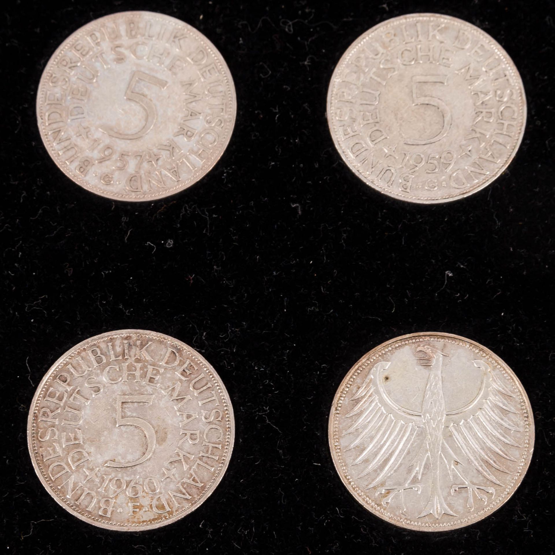 BRD /SILBER - 33 x Kursmünzen 1951-1974 - Bild 4 aus 4