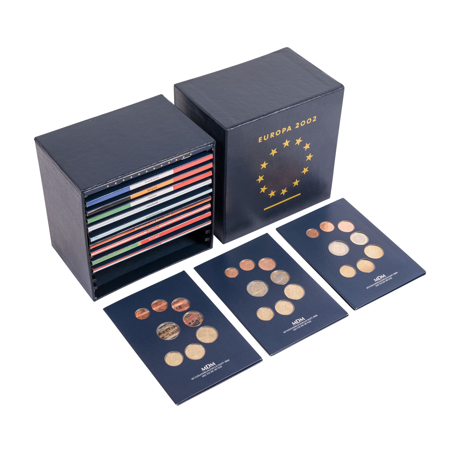 "Europa 2002 - Die ersten Euro-Kursmünzen mit excl. Silber-Gedenkprägungen" -