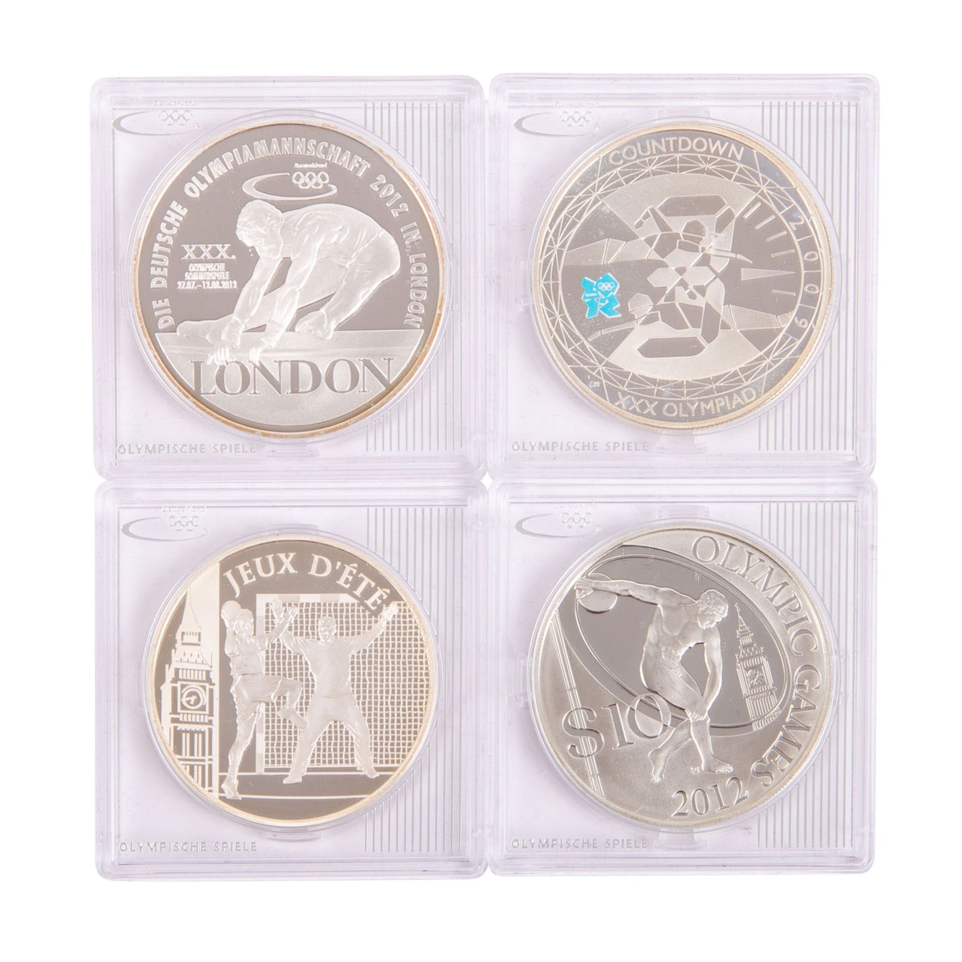 Silber-Gedenkmünzen zu den Olympischen Spielen, - Bild 2 aus 7