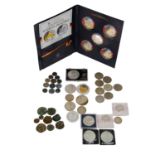 Münzbeutel mit gemischter Sammlung aus Europa, USA und Kanada -