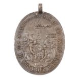 Ovale religiöse Medaille v. Sebastian Dadler,