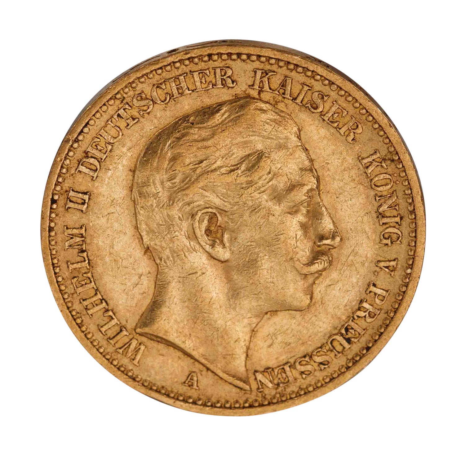 Dt. Kaiserreich /GOLD - Preußen, Wilhem II. 1 x 20 Mark 1889-A