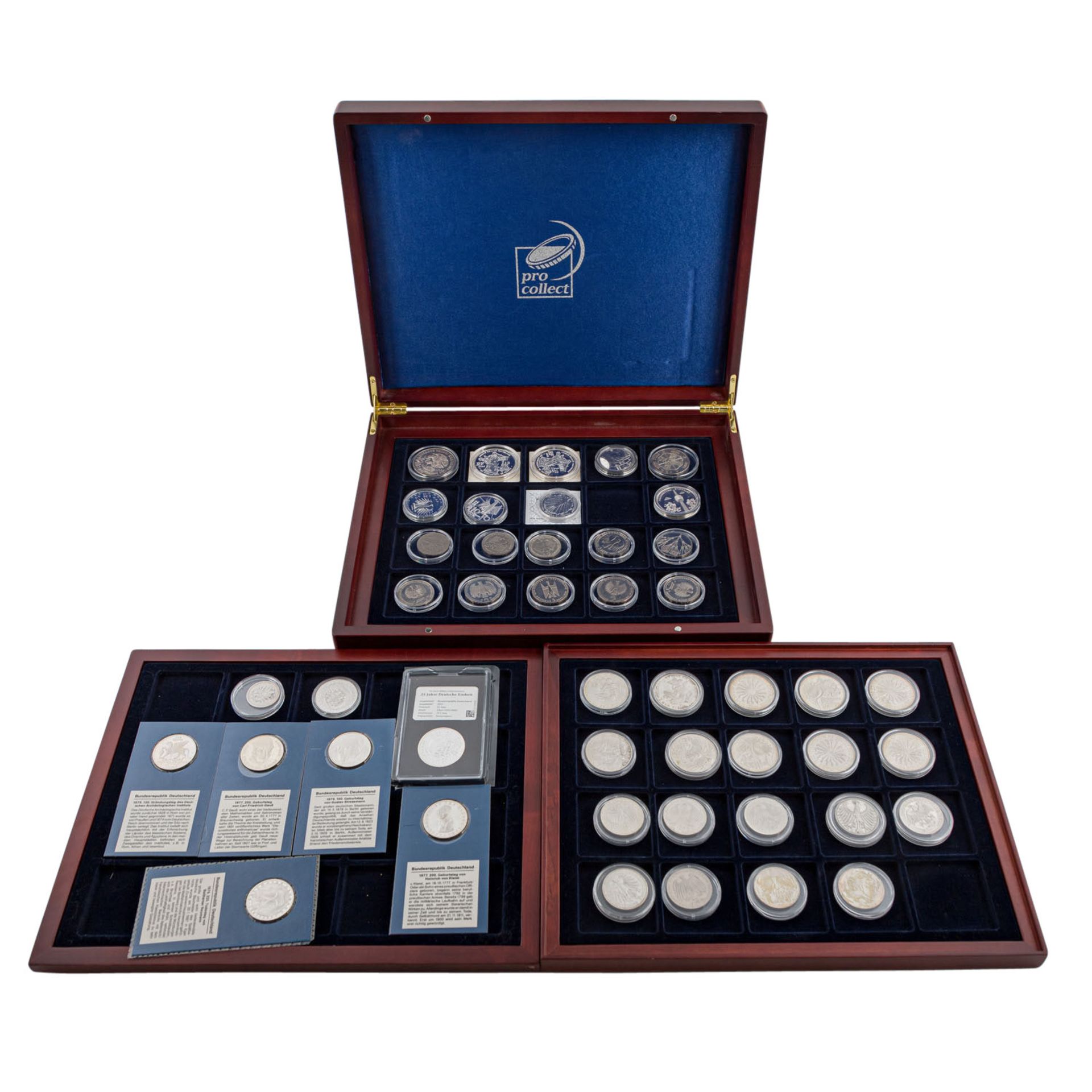 BRD - kleine Sammlung an überwiegend DM und Silber-Euromünzen,