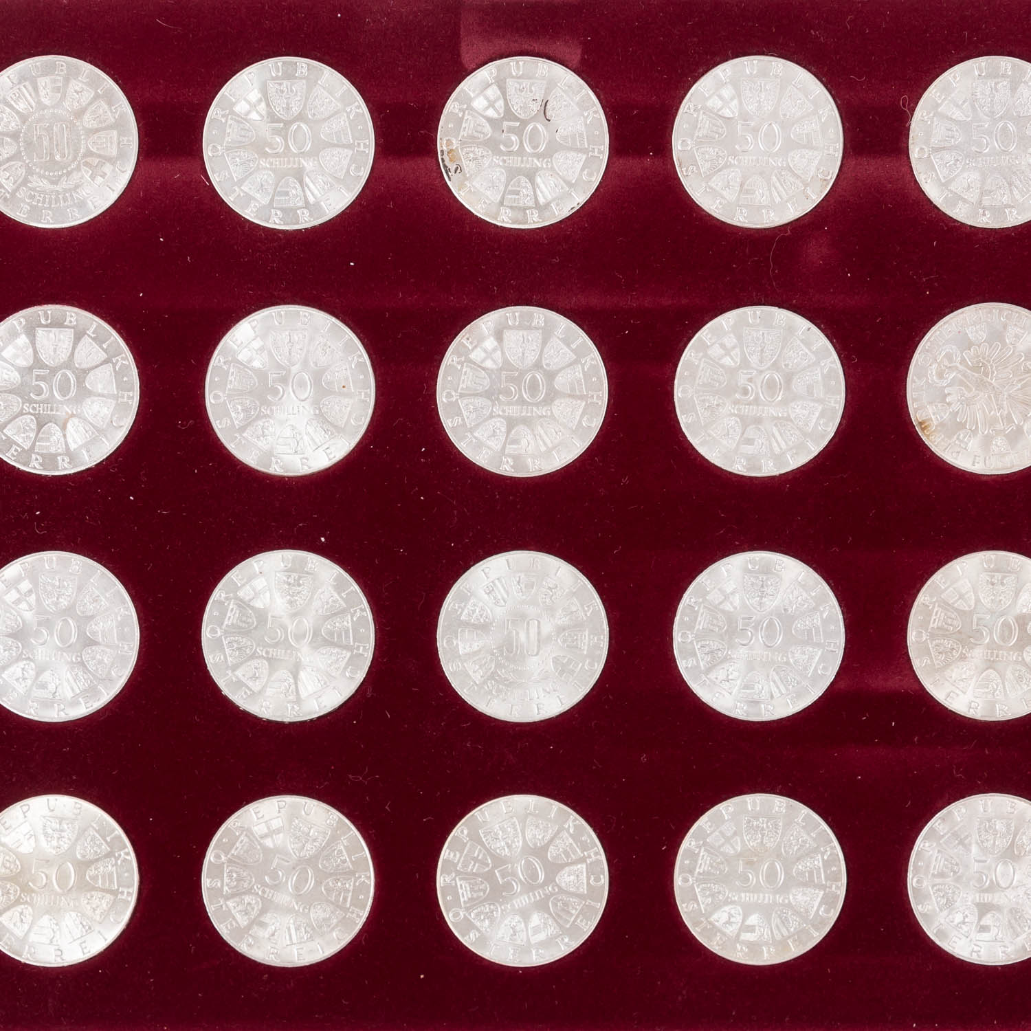 Silbergedenkmünzen Österreich - Schatulle mit - Image 3 of 4