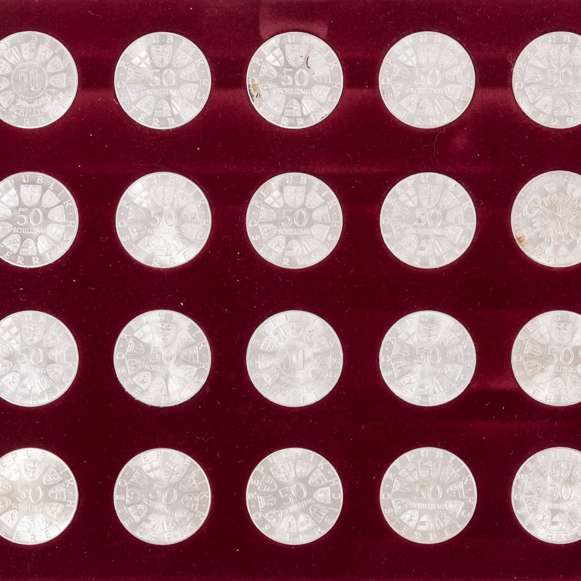 Silbergedenkmünzen Österreich - Schatulle mit - Bild 3 aus 4