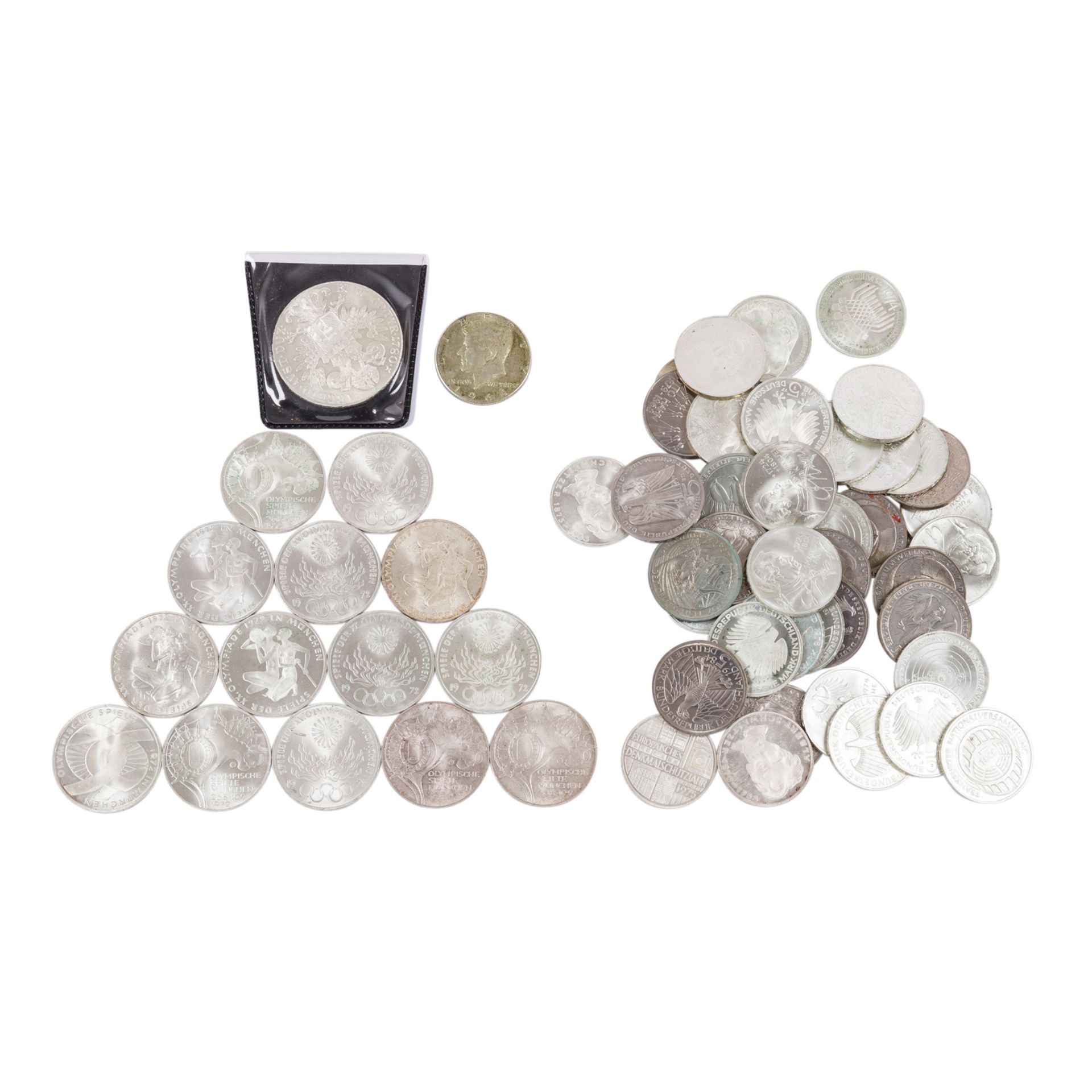 Sammlung BRD - Gedenkmünzen mit 41 x 5 DM und 14 x 5 DM