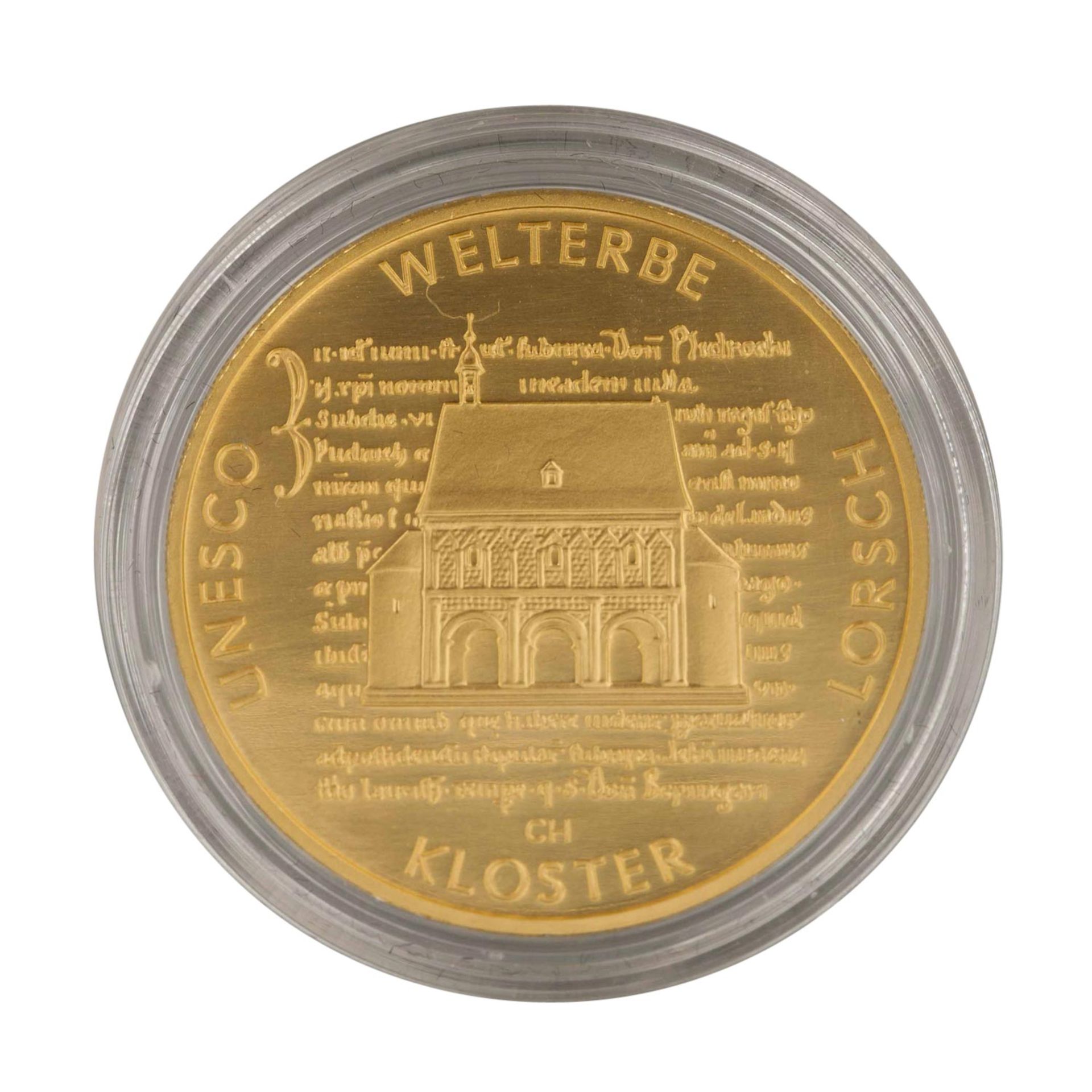 BRD/GOLD - 100 Euro GOLD fein, UNESCO: Kloster Lorsch 2014-G - Image 2 of 3