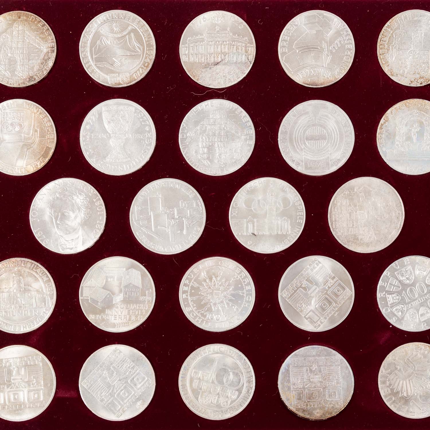 Silbergedenkmünzen Österreich - Schatulle mit - Image 2 of 4
