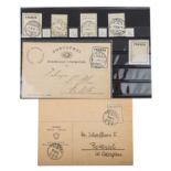 Schweiz - Kleine Sammlung an Franco Zetteln, 1 x ungebraucht (gefalzt),