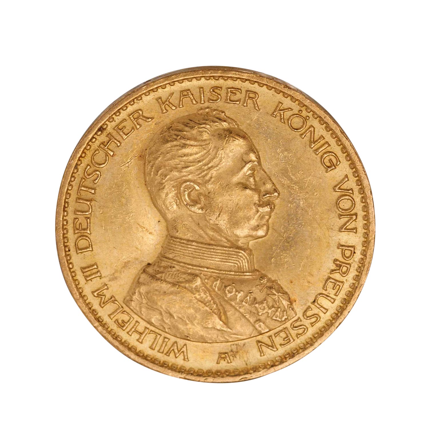 Dt. Kaiserreich /GOLD - Preussen Wilhelm II. 20 Mark Unifrom 1914/A