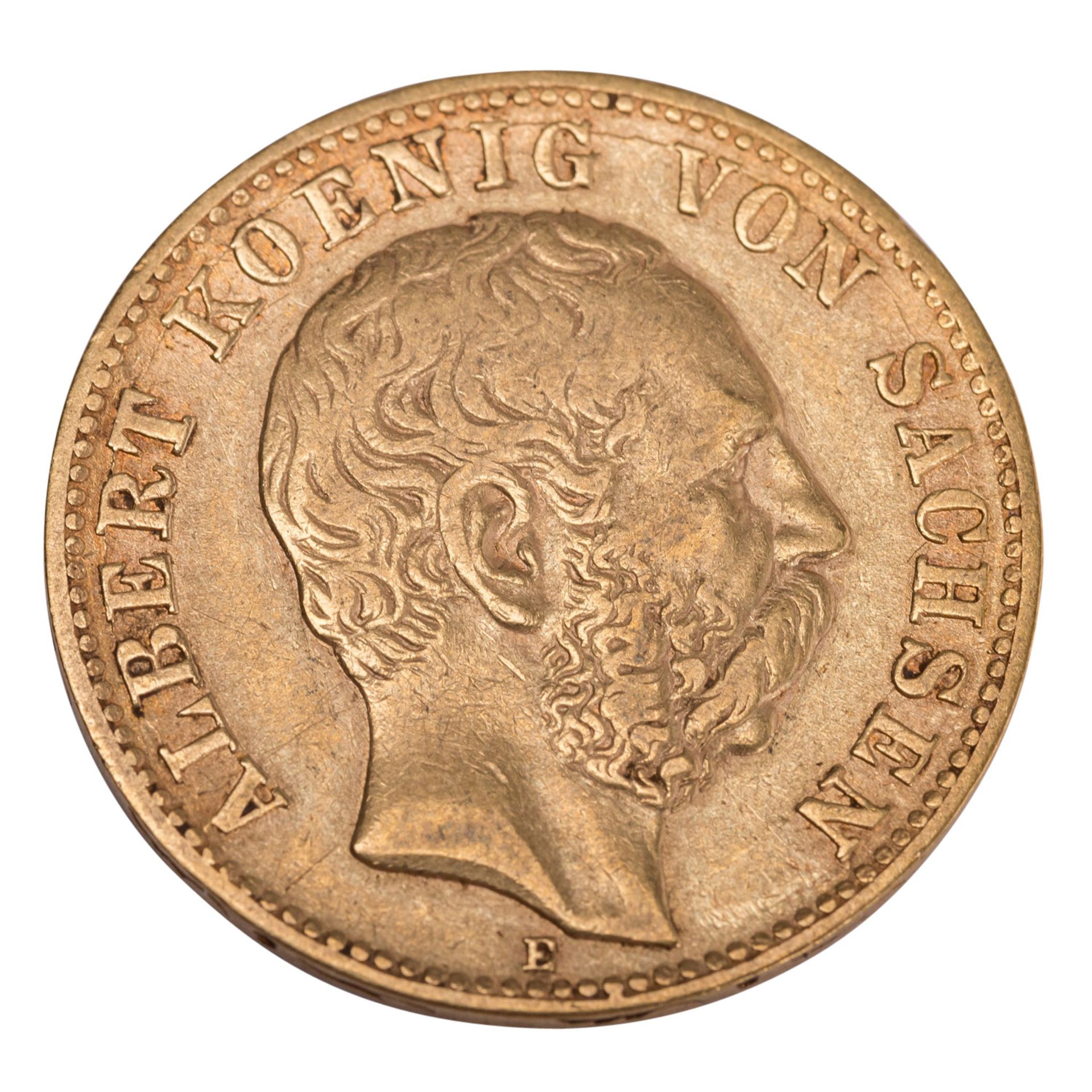 Sachsen/GOLD - 10 Mark 1875 E