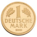 BRD/GOLD - 1 Deutsche Mark 2001 G,