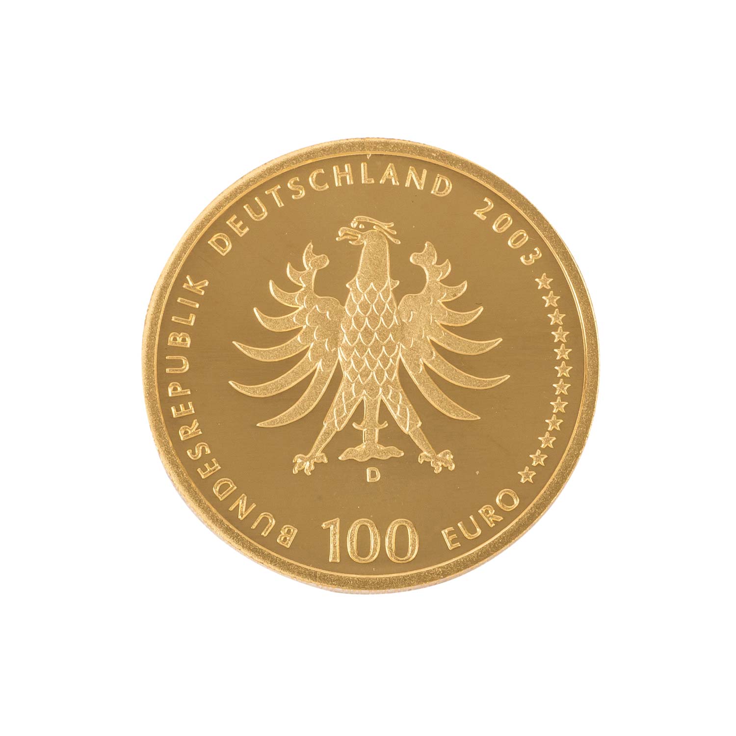 BRD/GOLD - 100 Euro 2003 D - Image 2 of 3