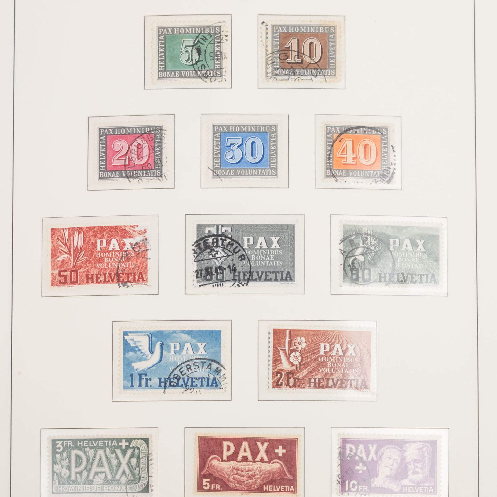 Sammlung Schweiz 1914-1974 **/*/O; Kat.-Wert: über 3.000,-€ - Bild 10 aus 10