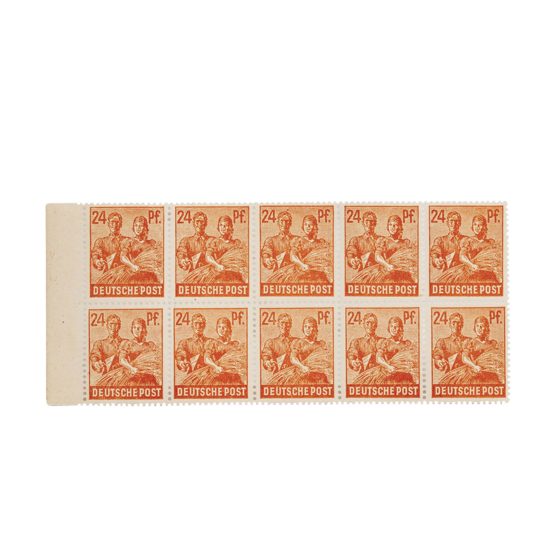 Alliierte Besetzung (Gemeinschaftsausgaben) - Kontrollrat 1947, 24 Pfennig seltene Farbvariante lebh