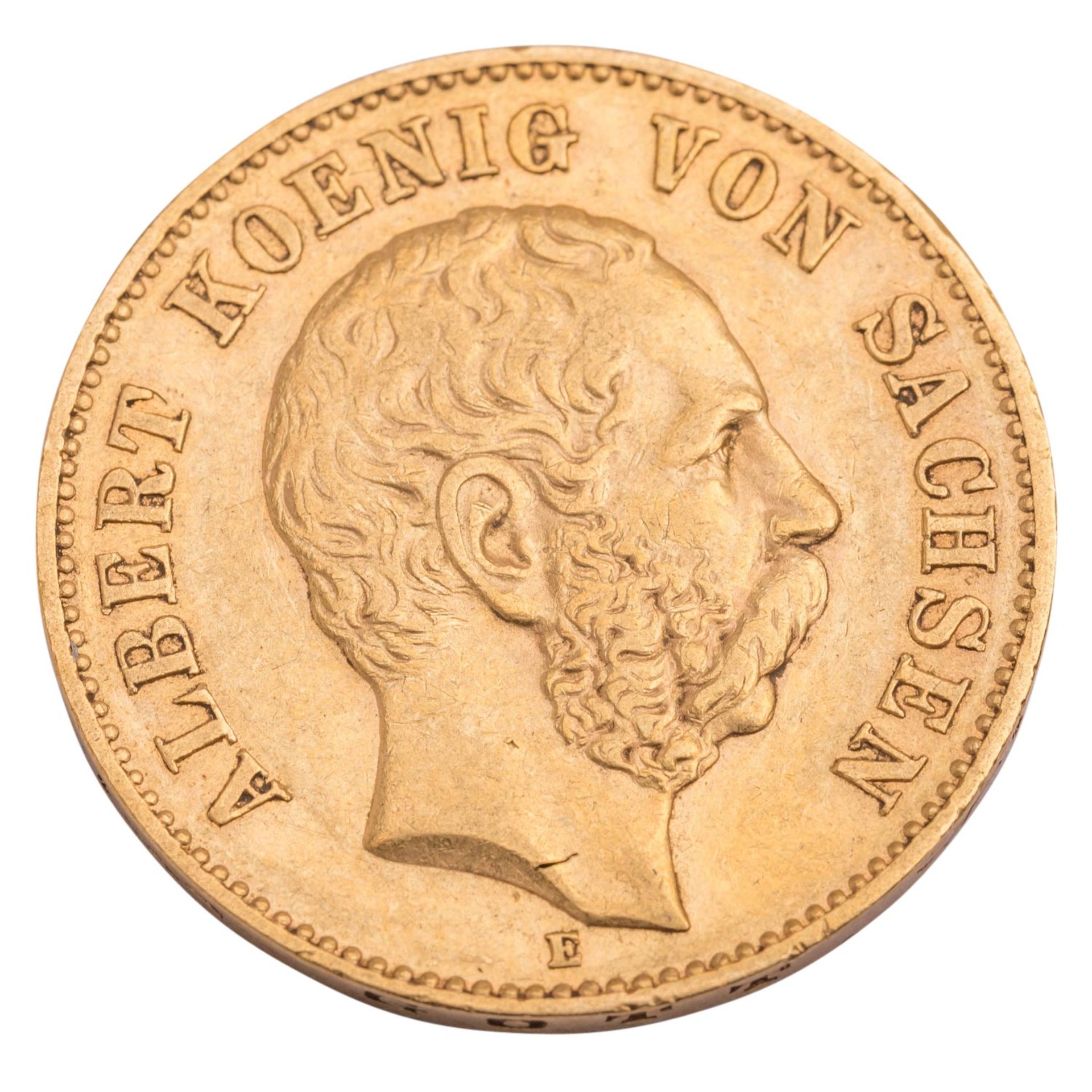 Dt. Kaiserreich /GOLD - Sachsen König Albert 20 Mark 1894-E