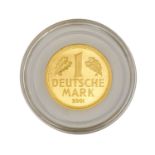 BRD/GOLD - 1 Deutsche Mark 2001 F,