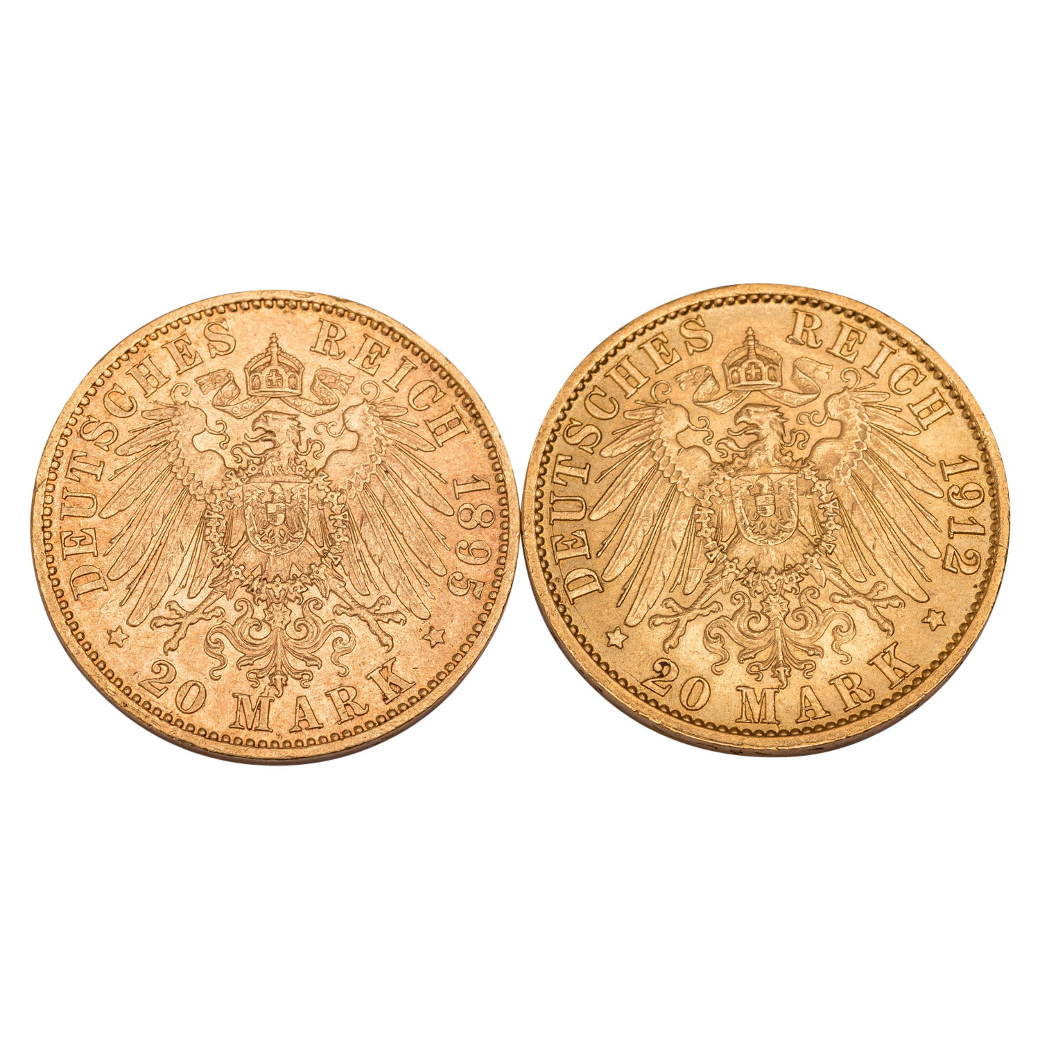 Preussen/GOLD - 2 x 20 Goldmark - Image 2 of 2