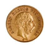 Sachsen/GOLD - 20 Mark 1894 E,