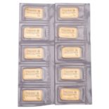 GOLDBARREN 10 x 10 g,