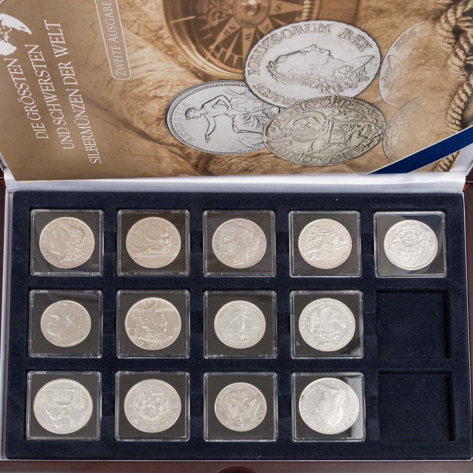 Schöne Sammlung "Die grössten und schwersten Silbermünzen der Welt" - - Bild 3 aus 3