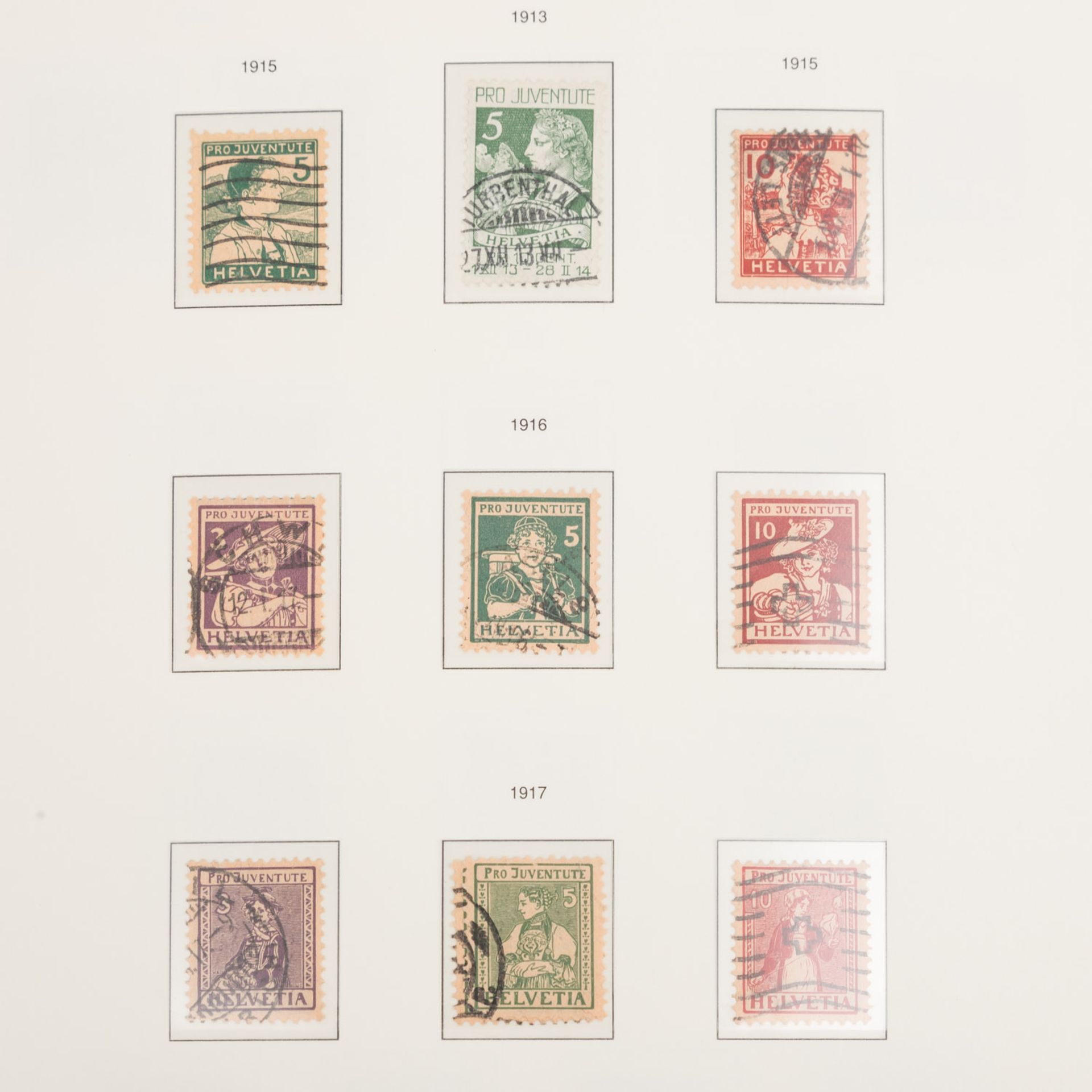 Sammlung Schweiz 1914-1974 **/*/O; Kat.-Wert: über 3.000,-€ - Bild 8 aus 10