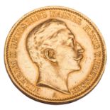 Dt. Kaiserreich /GOLD - Preußen, Wilhelm II. 10 Mark 1904-A