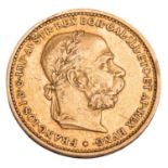 Österreich - 20 Kronen 1894, GOLD,