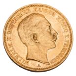 Dt. Kaiserreich /GOLD - Preussen Wilhelm II. 20 Mark 1898-A