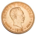 Republik Kuba /GOLD - José Martí 20 Pesos 1915