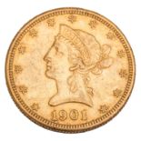 USA /GOLD - 10 Dollars Liberty Head 1901-S