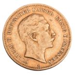 Dt. Kaiserreich /GOLD - Preußen, Wilhelm II. 10 Mark 1890-A