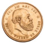 Niederlande /GOLD - Wilhelm III. 10 Gulden 1876