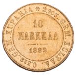 Finnland /GOLD - 10 Markkaa 1882