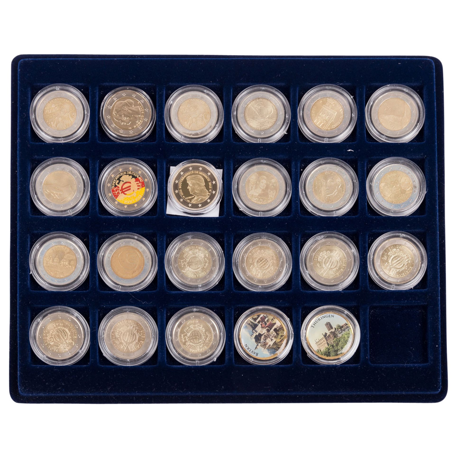 Euromünzen-Sammlung im kleinen Alukoffer mit etwas Silber und wenig Gold - Image 2 of 5