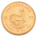 Südafrika - Krügerrand 1973, 1 Unze GOLD,