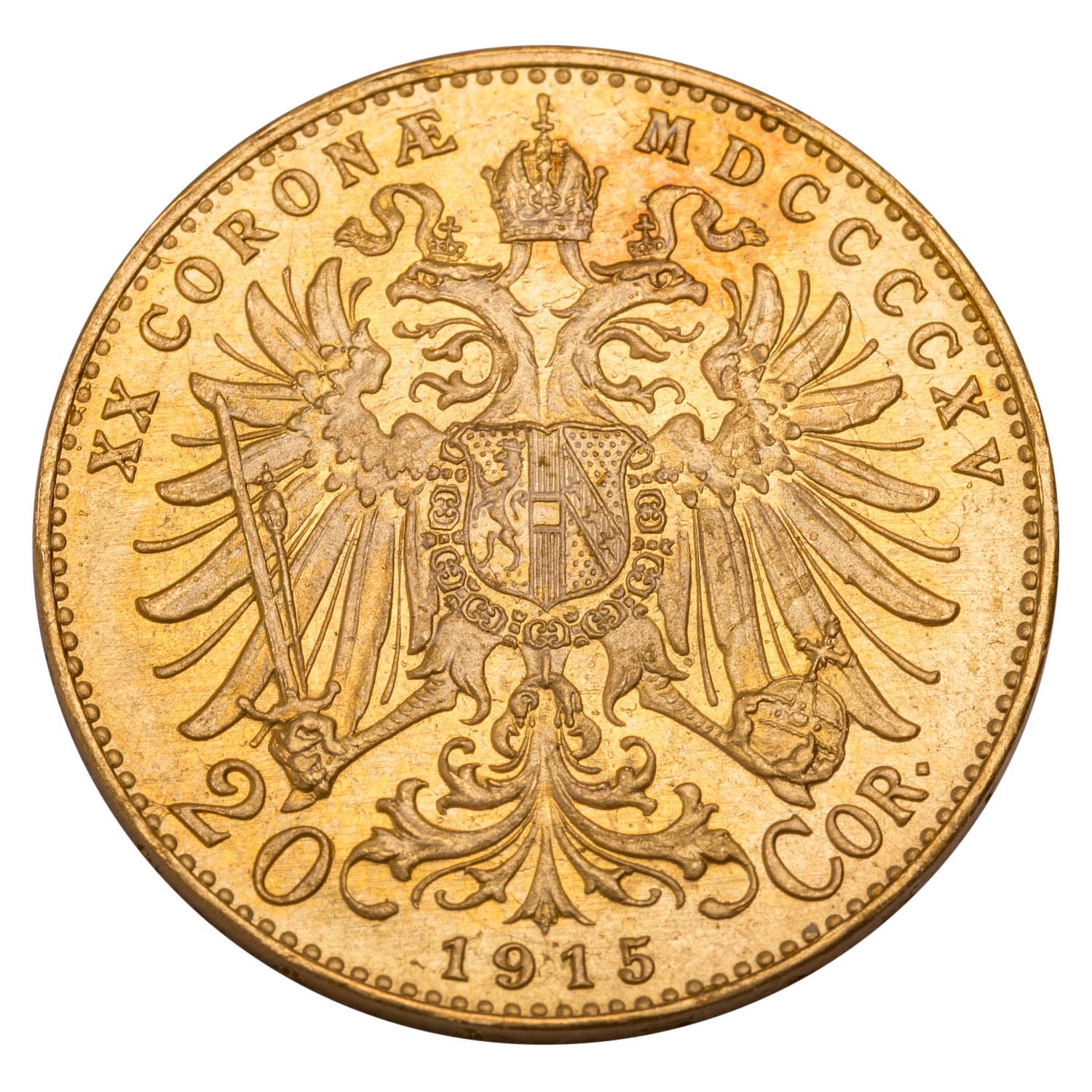 Österreich - 20 Kronen 1915 (offizielle Nachprägung), GOLD, - Image 2 of 3