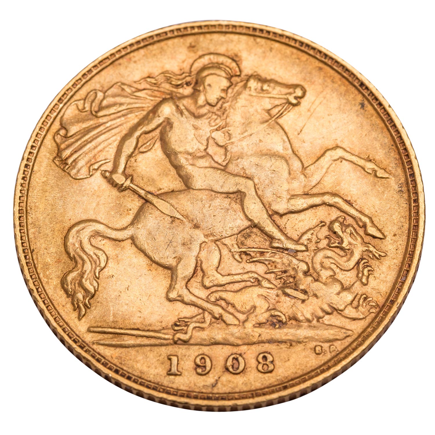Großbritannien /GOLD - Edward II. 1/2 Sovereign 1908 - Image 2 of 2