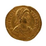 Byzantinisches Reich - Goldsolidus, Honorius (393 - 423n.Chr.),