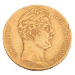 Frankreich/Gold - 20 Francs 1828/A, Charles X. (1824-30),