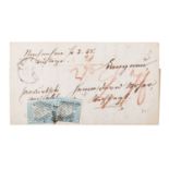 Schweiz - 1855/57, 2 x 10 Rappen, Berner Druck auf SEIDENPAPIER (dünnes Münchner Papier), grüner Sei