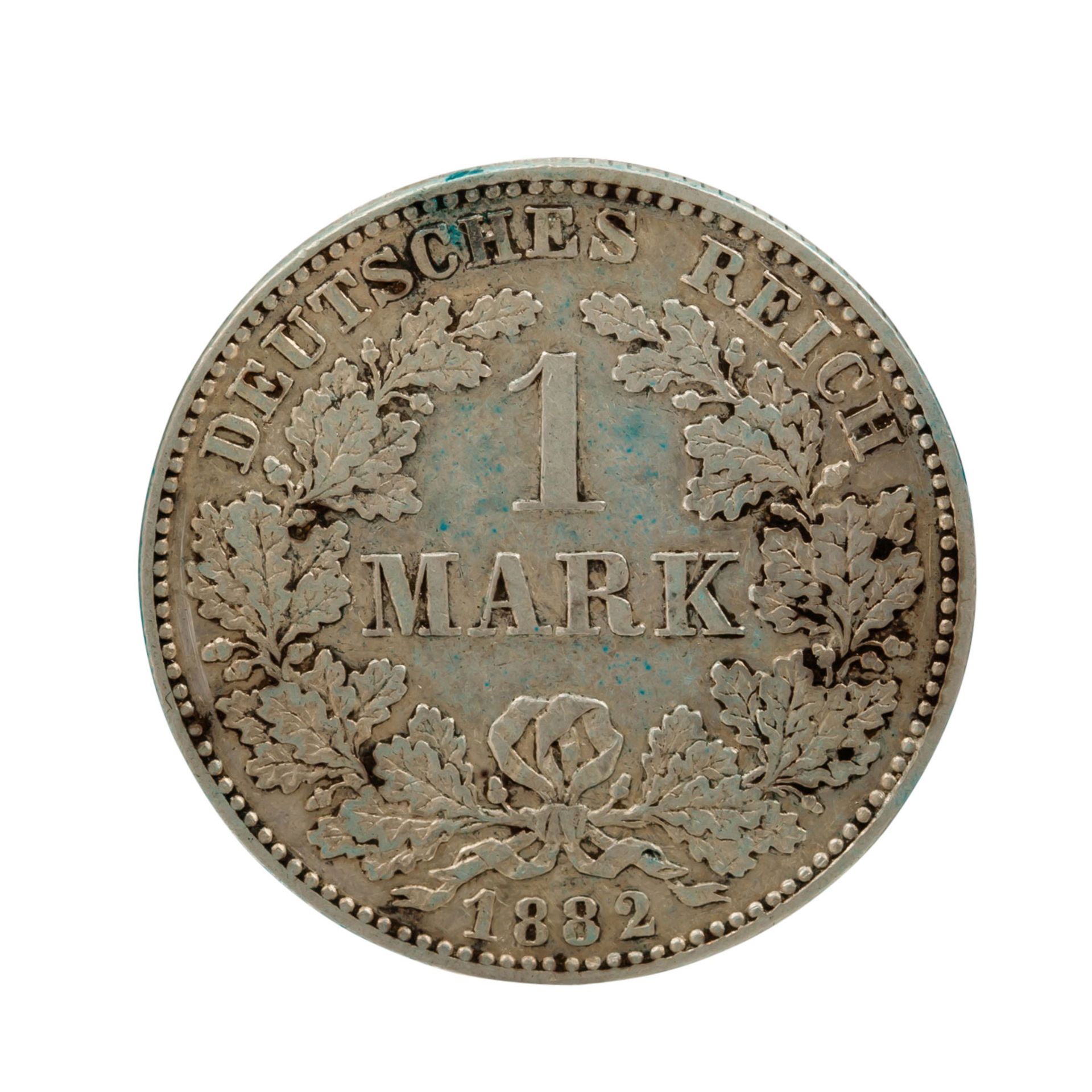 Dt. Kaiserreich /Kleinmünzen - 1 x 1 Mark 1882-H