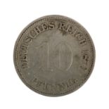 Dt. Kaiserreich /Kleinmünzen - 1 x 10 Pfennig 1873-H