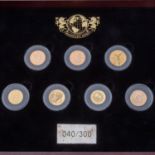 GOLD: Die Glorreichen Sieben - 7 Münzen-Set in Gold,