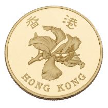 China / Hong Kong - 1.000 HK$, 1997, GOLD, Rückgabe Hong Kong an China,