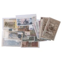 Konvolut Banknoten, u.a. Dt. Kaiserreich, 3. Reich, DDR